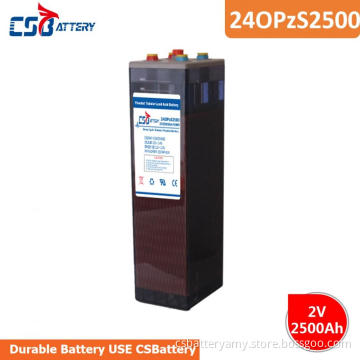 Csbattery 2V2500ah Tubular Flooded Opzs Battery for Marine/Tractor/Data-Center/Sweeper/Engine/Amy